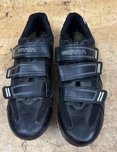 GAVIN Men's CYCLING SHOES Road Size EU 45 Black Cleats Road MTB Mountain - Picture 1 of 16