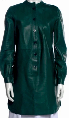 Derek Lam Lamb Leather Shirtdress S - Image 1 of 3