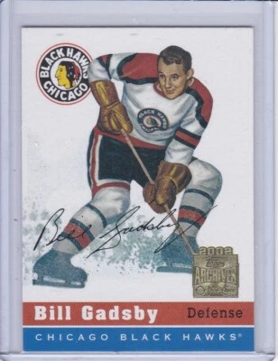 Bill Gadsby 2001 Topps / O-Pee-Chee Archives Hockey Card 2 Grade MT - Image 1 of 2
