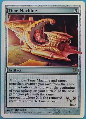 Time Machine FOIL Unhinged HEAVILY PLD Artifact Rare CARD (442050) ABUGames - Image 1 of 2