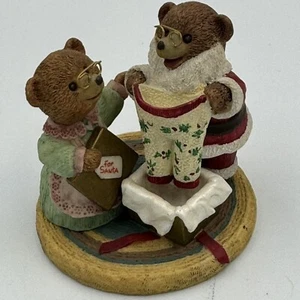 Statuina orso di Babbo Natale Hallmark Tender Touches "Un regalo adatto" - Foto 1 di 6