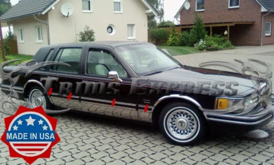 Lincoln Town Car 1990-1994 sedán panel basculante cromado moldura moldura 7 3/4" 8 piezas BW Foto 1 de 4