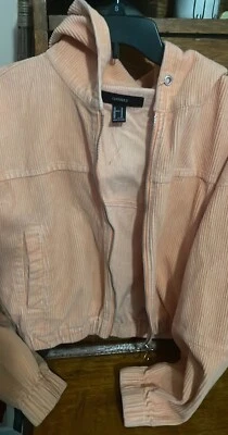 Chaqueta Forever 21 nueva sin etiquetas pana color melocotón talla mediana   Foto 1 de 4