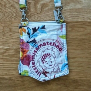 LittleMissMatched Pocket Purse Cross Body Floral on White Little Miss Matched - Picture 1 of 3