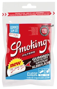 Filtro Smoking® Classic Slim con superficie adhesiva 5 x 120 filtro de cigarrillos 6 mm - Imagen 1 de 3