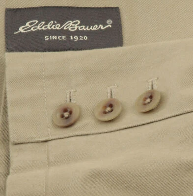 New Eddie Bauer Men's 100% Cotton Working Cuffs Sport Coat Blazer Size 46 Tall - Image 1 of 4