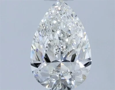 6 x 4 mm Pear Brilliant Cut 0.40 Ct GIA CERTIFIED Natural Diamond H/VS2 Grade - Image 1 of 4