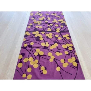Marimekko Tischläufer oder Volant Vorhang, Beerenmuster Stoff Panel Lumimarja, - Bild 1 von 8