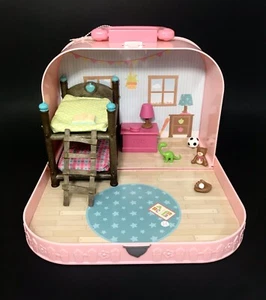 Li’l Woodzeez Bunk Bed Playset in Travel Suitcase - Picture 1 of 7