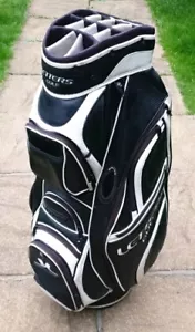 John Letters Golf Cart Bag Black/White 14 Way Divider - Picture 1 of 18