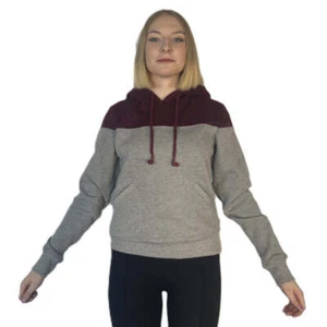 HoodieBuddie™ Burgundy and Gray Popover Hoodie - Picture 1 of 4