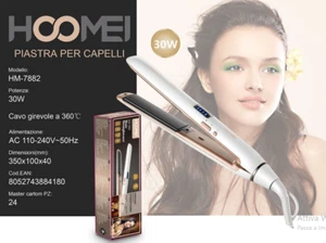 PIASTRA LISCIANTE PER CAPELLI DONNA IN CERAMICA TEMPERATURA REGOLABILE 30W 210C - Foto 1 di 1