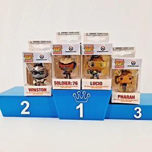 Funko Pocket Pop Llavero Overwatch Winston, Soldado:76, Lucio, Pharah - Imagen 1 de 6