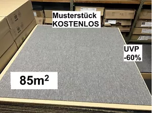 Teppichfliesen GRAU B1 50x50 Schlinge 5,5mm 4,25€/Fliese 85m2 UVP 40€/m2 -60% - Bild 1 von 10