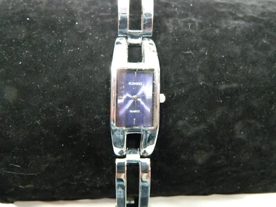 KIMIO silver tone purplish blue dial face lady's/Woman's watch/wristwatch - Image 1 of 4