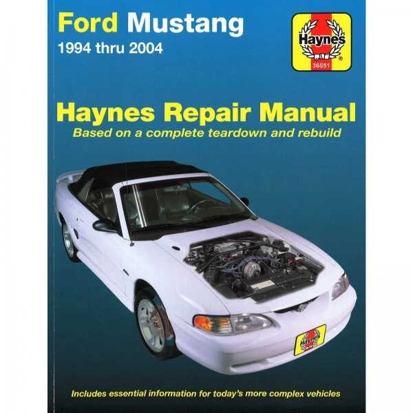 HAYNES PUBLISHING Ford Mustang 1994-2004 USA US Canada America Import manuale di riparazione Haynes
