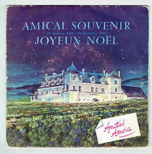 Feliz Navidad Vinilo 33RPM 17cm Anuncio Amora Beber Vino Amistoso Recuerdo 1959 - Picture 1 of 4