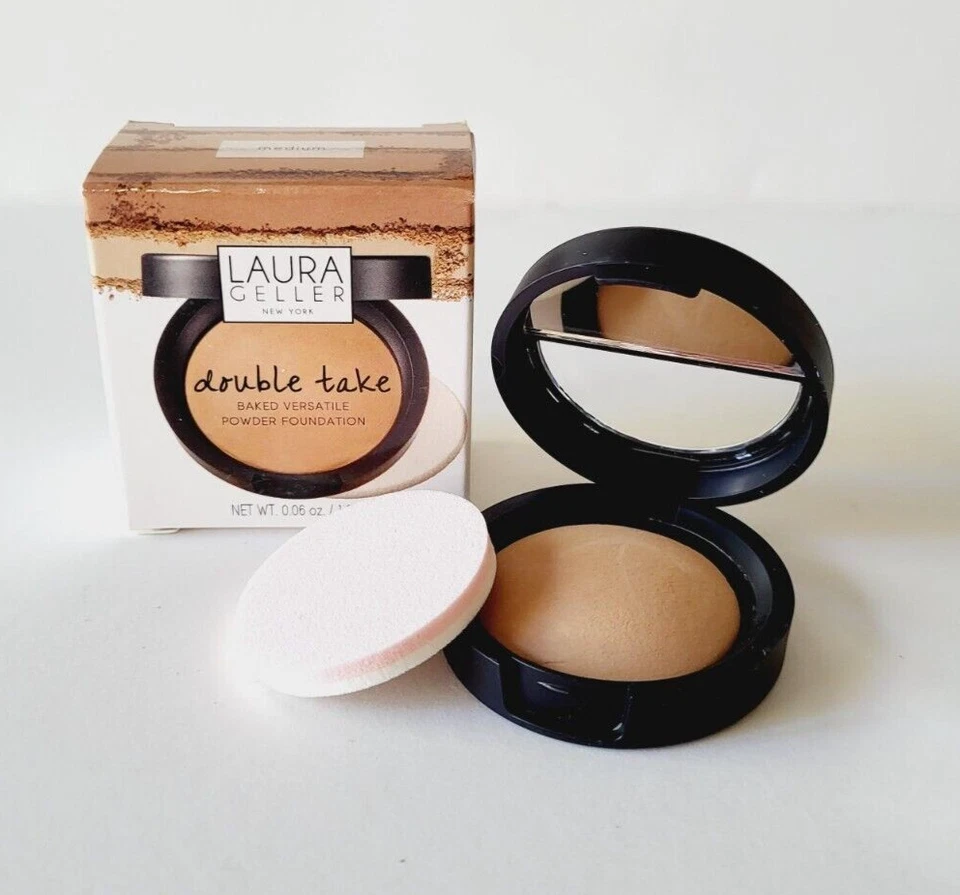 Laura Geller 0.06 oz Double Take Baked Versatile Powder Foundation - Medium