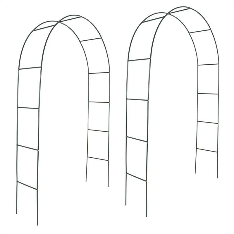 Rosenbogen Rankhilfe Kletterhilfe 2er Set 240cm Metall Rosenspalier Torbogen - Bild 1 von 3