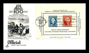 948 SS (1947) THE U. S. POSTAL CENTENARY FDC FROM ART CRAFT CACHET MAKERS !! - Picture 1 of 1