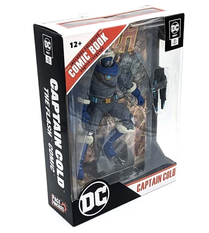 McFarlane CAPTAIN COLD 7″ ACTION FIGURE WITH THE FLASH COMIC PAGE PUNCHERS NEW Cover
