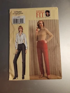 Vogue Pattern v7940 Today's Fit by Sandra Betzina Pants Tapered Uncut New - Picture 1 of 2