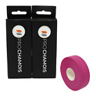 2 x ProChamois™ Premium Feldhockeygriff (weiß) + Stoffband (pink)