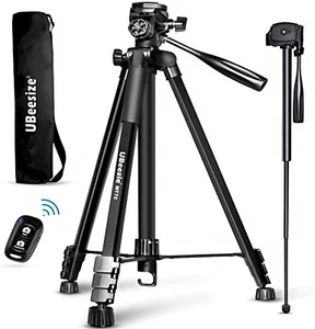 UBeesize 72-inch Camera Tripod & Monopod 5kg/11lb Load TR60 Load Professional US - Picture 1 of 7