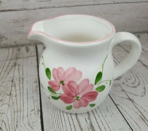 Brocca in ceramica vintage con stile rosa del deserto rosa floreale senza marchio - Foto 1 di 10