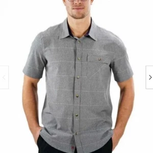 Avalanche Camicia Uomo Performance Manica Corta Tessuto, (MEDIA, Grigio) Nuova con etichette - Foto 1 di 2