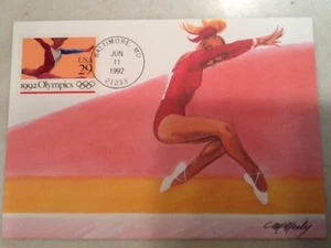 29 Cent Stamp Olympics Gymnastics 1992 FDC First Day Cover 6/11/1992 Baltimore - Picture 1 of 2