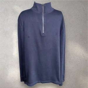 Nautica - dunkelblauer 1/4 Zip Herrenpullover - Größe XL - Bild 1 von 5