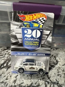 Chevy Bel Air Gasser #1042/6500 2020 20th Nationals Charlotte '55 Hot Wheels - Imagen 1 de 2
