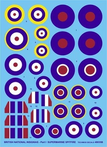 British markings – Spitfire 1940–45 - 48035 - decals - Picture 1 of 2