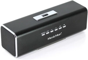 Music Man MA loud speaker (MP3-Player, Soundstation & Radio, USB, Line-In) black - Picture 1 of 8