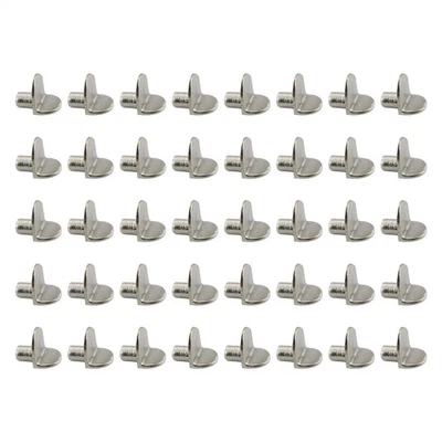 40 pack 5mm L-Shape Metal Adjustable Shelf Support Pins in Nickel for Furniture - image 1 of 4