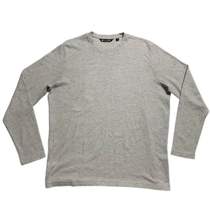Travis Mathew XL Cloud Waffle Crew Heather Light Grey Nubby Nep Casual - Picture 1 of 9