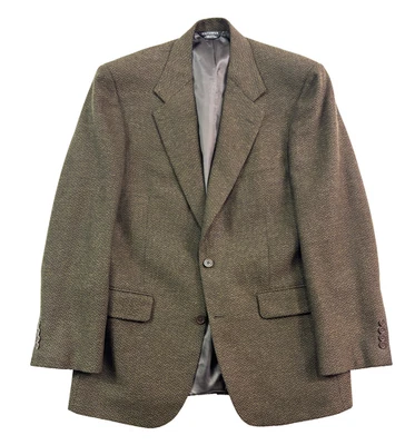 Chaqueta Blazer Abrigo Traje Deportivo Abrigo Vintage Southwick 40R Marrón Espiga Tweed EE. UU. Foto 1 de 4