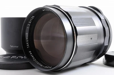 Pentax Super-Multi-Coated Takumar 135mm F2.5 MF Lens M42 w/Hood TOP MINT Japan - Image 1 of 4