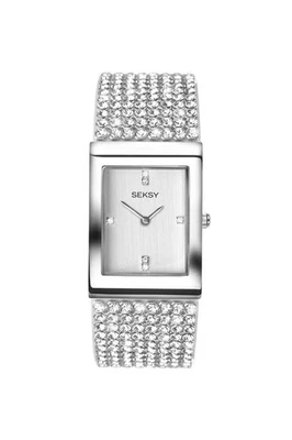 Seksy Rocks Ladies Silver-Tone 26mm Dress Watch 2375 - Image 1 of 4