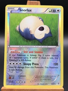 2016 Pokemon XY Generations Snorlax Reverse Holo English 58/83 NM-MT - Bild 1 von 2