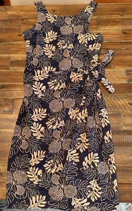 Patagonia Pataloha Batik Style Faux Wrap Dress Sz 8 - Picture 1 of 12
