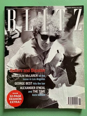 BLITZ Nov-1990 MALCOLM McLAREN George Best Alexander O'Neal The Time Liza Walker - Image 1 of 2