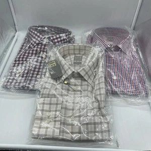 265 $ Neu mit Etikett Gold Label Ike Behar New York purpurrotes Hemd 16 Langarm 37" - Bild 1 von 7
