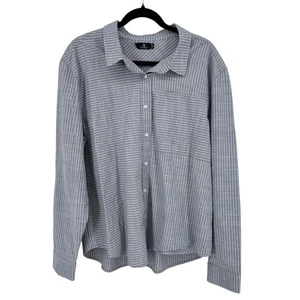 Volcom Men's Blue Stripe Long Sleeve Button Up Shirt XL True To This Skater - Picture 1 of 11