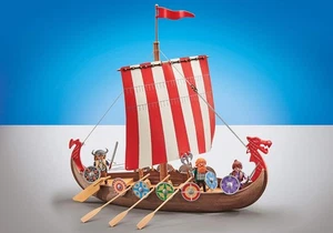 PLAYMOBIL 9891 Wikingerschiff mit 3 Figuren NEU / OVP Folienverpackt - Bild 1 von 2