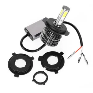 Bombilla de faro LED blanca para motocicleta universal H4 P15D BA20D H6 20W haz alto - Imagen 1 de 12