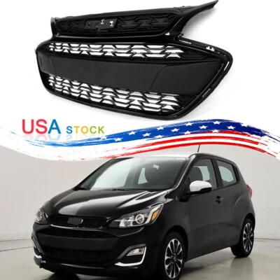 Fit For Chevy Chevrolet Spark 2019-2022 Front Bumper Grille Grill Gloss Black - Imagem 1 de 4