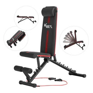 KM-Fit klappbare Hantelbank Multifunktion Training Fitness Bauchtrainer 400 kg - Bild 1 von 12