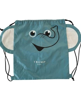 Trump Kids Elephant Ears Drawstring Bag Hotel 12 x 14 Blue - Picture 1 of 6